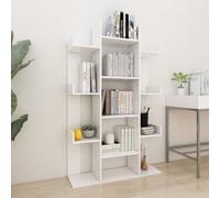 Vidaxl Book Cabinet White 86X25.5X140 Cm Engineered Wood