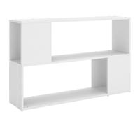 vidaXL Book Cabinet White Chipboard Home Bookcase Room Divider Standing Shelf