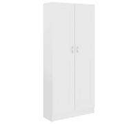 vidaXL Book Cabinet White Engineered Wood Bookshelf Storage Rack Sideboard