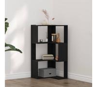 VidaXL Bookcase 3-Tier 50 X 50 X102 Cm Black Oak