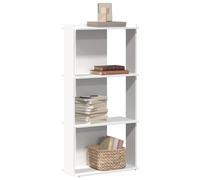 vidaXL Bookcase 3-Tier White 60x30x120 cm Engineered Wood bookshelf book case