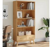 vidaXL Bookcase 4-Tier OLDEN Brown Solid Wood Pine
