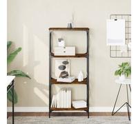 vidaXL Bookcase 4-Tier Brown Oak 59x35x132 cm Engineered Wood