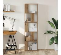 vidaXL Bookcase 5-Tier Artisian Oak 45x23.5x162.5 cm Engineered Wood