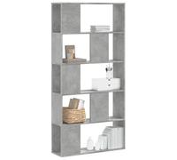 vidaXL Bookcase 5-Tier Concrete Grey 80.5x23.5x162.5 cm Engineered Wood