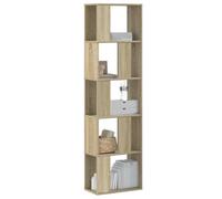 Vidaxl Bookcase 5-Tier Sonoma Oak 45X23.5X162.5 Cm Engineered Wood