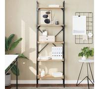 vidaXL Bookcase 5-Tier Sonoma Oak 56x31.5x174 cm Engineered Wood