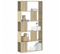 Vidaxl Bookcase 5-Tier Sonoma Oak 80.5X23.5X162.5 Cm Engineered Wood