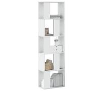 Vidaxl Bookcase 5-Tier White 45X23.5X162.5 Cm Engineered Wood