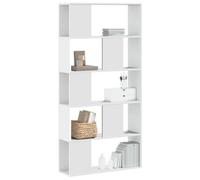 Vidaxl Bookcase 5-Tier White 80.5X23.5X162.5 Cm Engineered Wood
