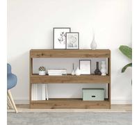 vidaXL Bookcase Artisan oak 100 x 30 x 72 cm Engineered Wood