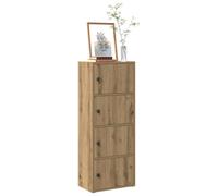 vidaXL Bookcase Artisan Oak 40x24x102 cm Engineered Wood bookshelf book case