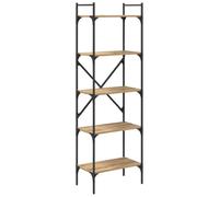 vidaXL Bookcase Artisan Oak 56 x 32 x 174 cm Engineered Wood, Living Room, Modern Bookshelf, Freestanding Bookcase, Decorative Shelves, Organizing Books, Functional Storage, Stylish Design