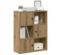 vidaXL Bookcase Artisan Oak 60x24x76.5 cm Engineered Wood