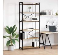 vidaXL Bookcase Artisan oak 80 x 30 x 188 cm Engineered wood