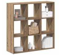 vidaXL Bookcase Artisian Oak 102x32x102 cm Engineered Wood