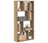 vidaXL Bookcase Artisian Oak 60x20x120 cm Engineered Wood