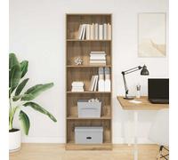 vidaXL Bookcase Artisian Oak 60X24X176 Cm Engineered Wood, Brown