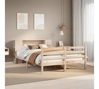 vidaXL Bookcase Bed without Mattress 120x190 cm Small Double Solid Wood Pine