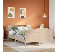 vidaXL Bookcase Bed without Mattress 120x200cm Solid Wood Pine