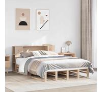 vidaXL Bookcase Bed without Mattress 135x190 cm Double Solid Wood