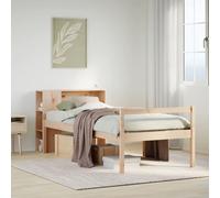 vidaXL Bookcase Bed without Mattress 75x190 cm Small Single Solid Wood Pine