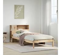 Bookcase Bed without Mattress 75x190 cm Small Single Solid Wood Pine vidaXL