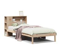 vidaXL Bookcase Bed without Mattress 75x190 cm Small Single Solid Wood Pine