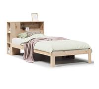 vidaXL Bookcase Bed without Mattress 75x190 cm Small Single Solid Wood Pine