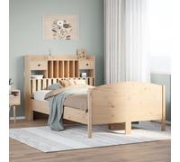 vidaXL Bookcase Bed without Mattress Bed 135x190 cm Double Solid Wood Pine