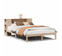 vidaXL Bookcase Bed without Mattress Bed 135x190 cm Double Solid Wood Pine