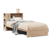 vidaXL Bookcase Bed without Mattress, Bed Base for Bedroom, Mattress Foundation