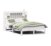 Bookcase Bed without Mattress Home Bed Frame Bed Base Solid Wood Pine vidaXL