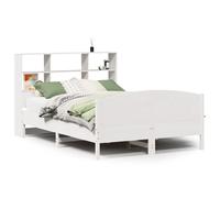 Bookcase Bed without Mattress Home Bed Frame Bed Base Solid Wood Pine vidaXL