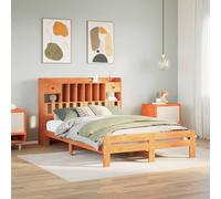 Bookcase Bed without Mattress Home Bed Frame Bed Base Solid Wood Pine vidaXL