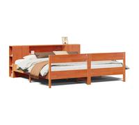 Bookcase Bed without Mattress Home Bed Frame Bed Base Solid Wood Pine vidaXL