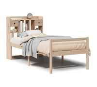 vidaXL Bookcase Bed without Mattress Home Bed Base 90x200 cm Solid Wood Pine