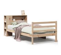 vidaXL Bookcase Bed without Mattress Home Bed Base 90x200 cm Solid Wood Pine