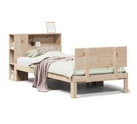 vidaXL Bookcase Bed without Mattress Home Bed Base 90x200cm Solid Wood Pine