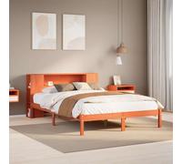 Bookcase Bed without Mattress Home Bed Frame Bed Base Solid Wood Pine vidaXL