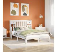 Bookcase Bed without Mattress Home Bed Frame Bed Base Solid Wood Pine vidaXL