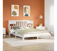 Bookcase Bed without Mattress Home Bed Frame Bed Base Solid Wood Pine vidaXL