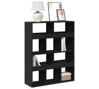 vidaXL Bookcase Black 100X33X125.5 Cm Engineered Wood, Black