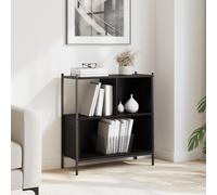 vidaXL Bookcase Black 72x28x77.5 cm Engineered Wood
