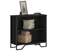(black, 80 x 31 x 74.5 cm) vidaXL Bookcase Bookshelf Book Rack Storage Cabinet Sonoma Oak Engineered Wood