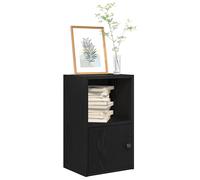 vidaXL Bookcase Black Oak 31x24x52 cm Engineered Wood bookshelf book case
