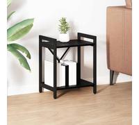 Bookshelf Black Oak 40x30x50cm Engineered Wood Tiered Industrial Freestanding XL