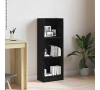 Vidaxl Bookcase Black Oak 40X24X109 Cm Engineered Wood