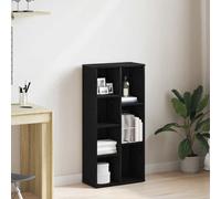vidaXL Bookcase Black Oak 50x25x104 cm Engineered Wood