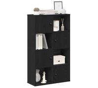 vidaXL Bookcase Black Oak 60x24x101.5 cm Engineered Wood bookshelf book case